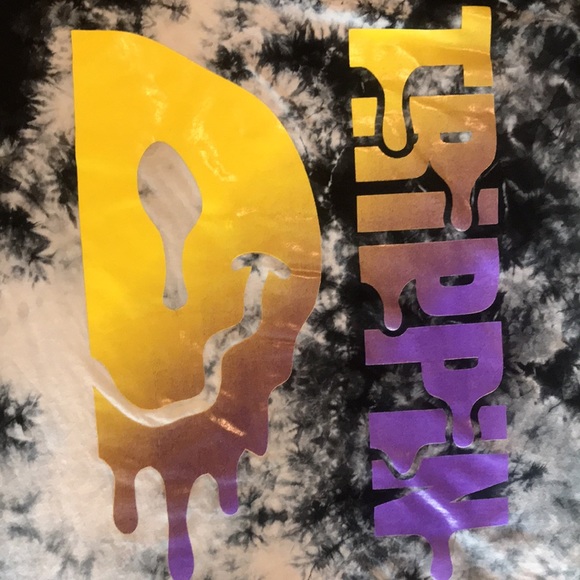 “TRIPPIN” Custom Tee L Black/Grey - Picture 2 of 2